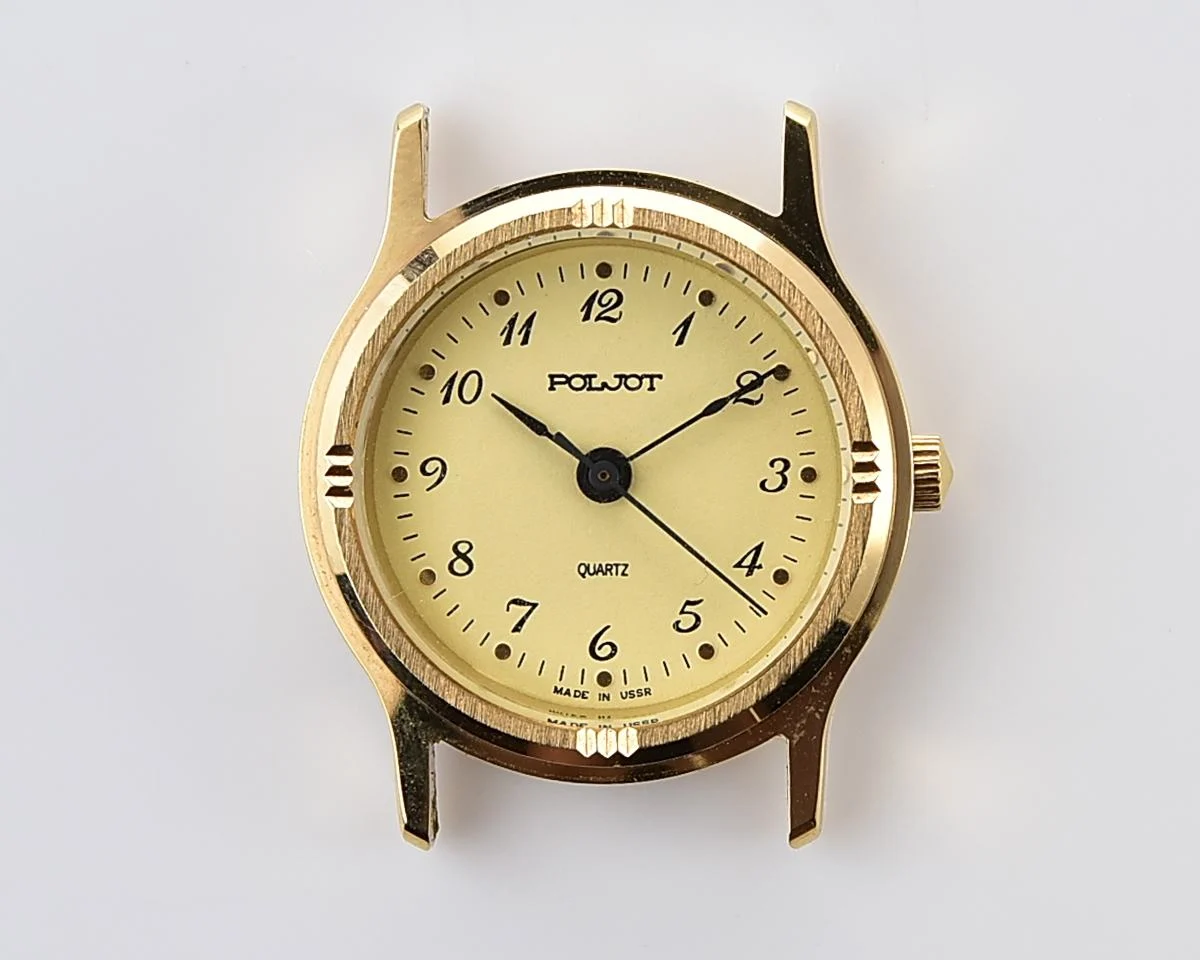 TIME CAPSULE: Soviet Poljot wrist watch with quartz movement – New Old Stock (NOS)!