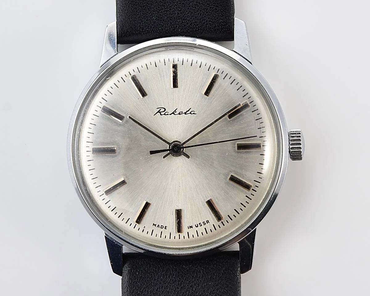 Soviet Raketa elegant vintage mechanical wristwatch