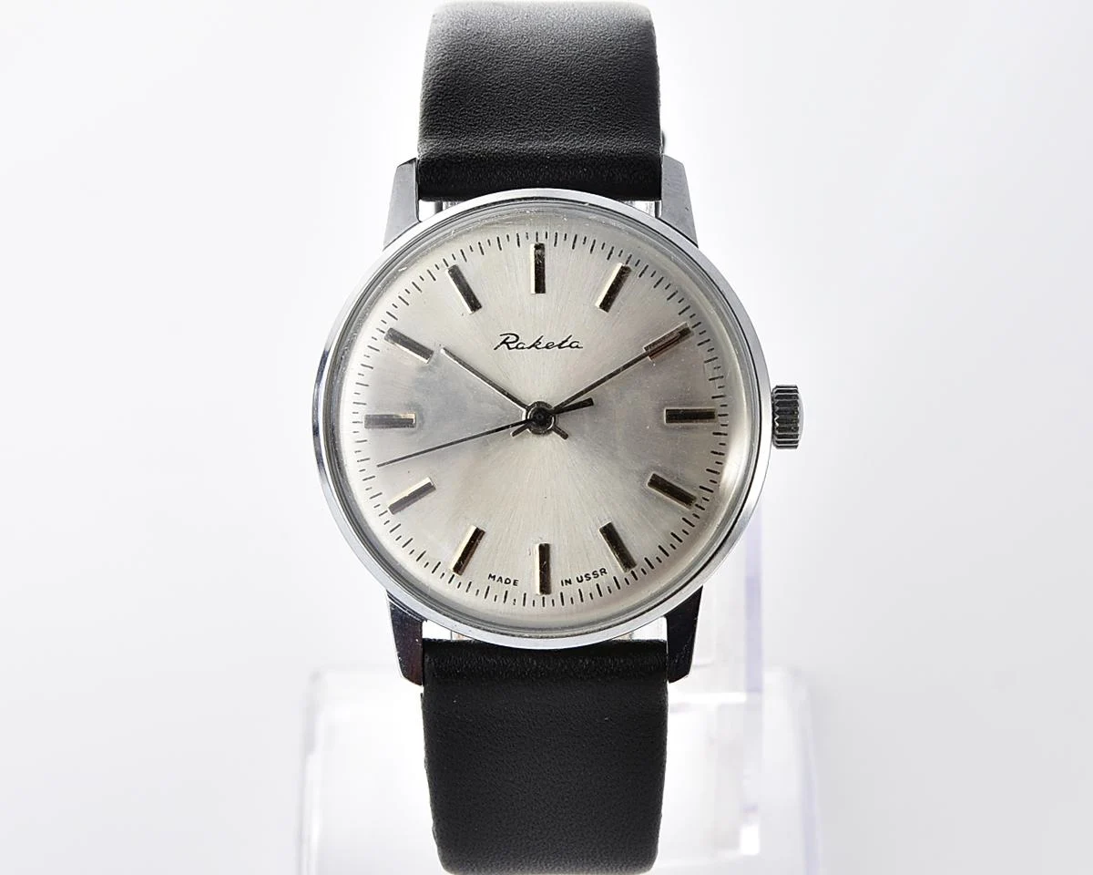 Soviet Raketa elegant vintage mechanical wristwatch