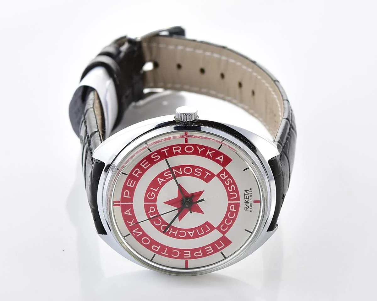 Soviet Raketa Glasnost Perestroika mechanical watch