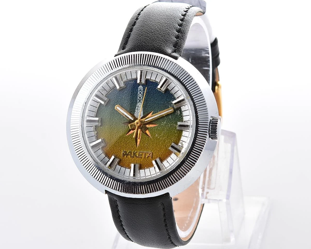 Raketa-Soyuz Soviet mechanical watch - relic of Soviet space exploration era!