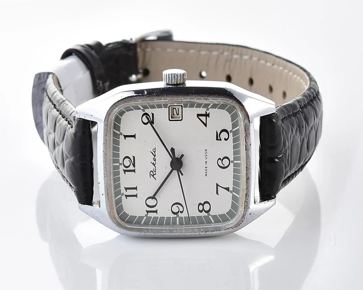 Vintage Soviet Raketa mechanical wristwatch