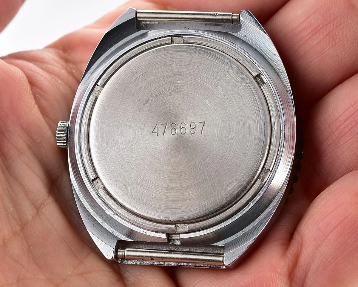 Vintage Soviet Raketa quartz watch with box&passport + Raketa branded steel bracelet!