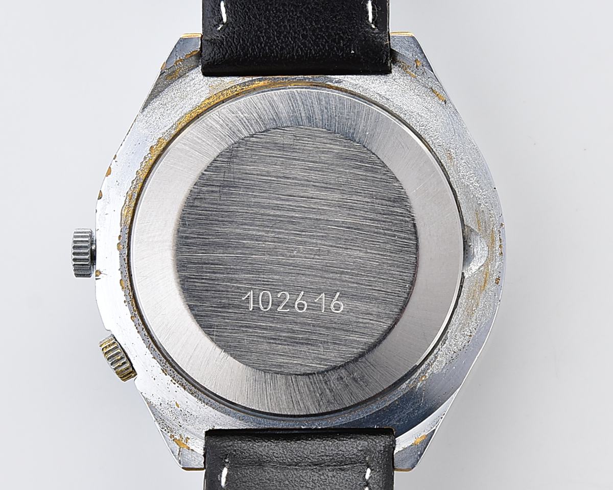 Soviet RAKETA perpetual calendar mechanical watch with rare black dial