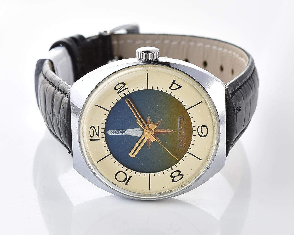 Excellent Raketa-Soyuz soviet mechanical watch – relic of soviet space exploration era!