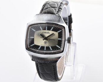 Vintage soviet Raketa mechanical wristwatch with unusual body