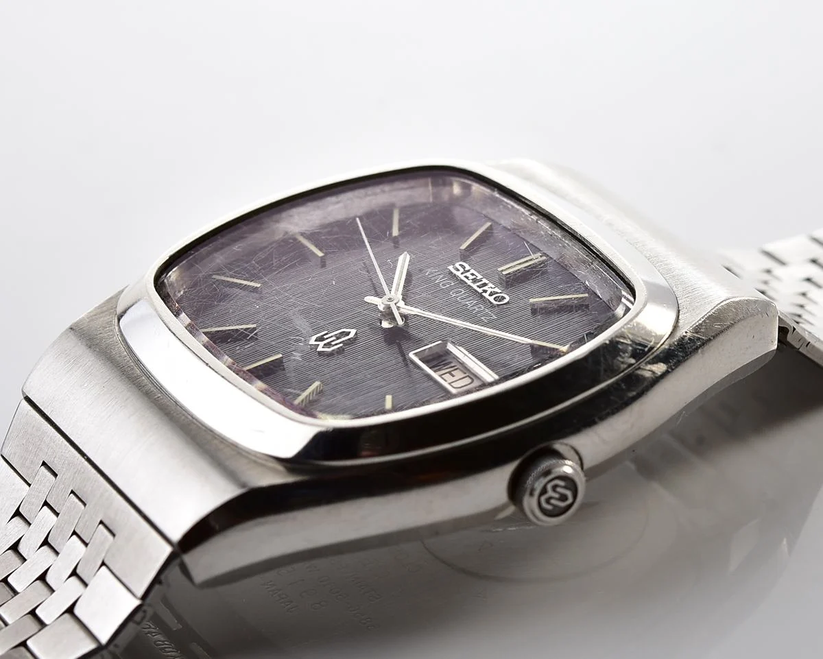 The 1978 vintage Seiko King Quartz with blue "linen" textured dial - Horological Royalty!