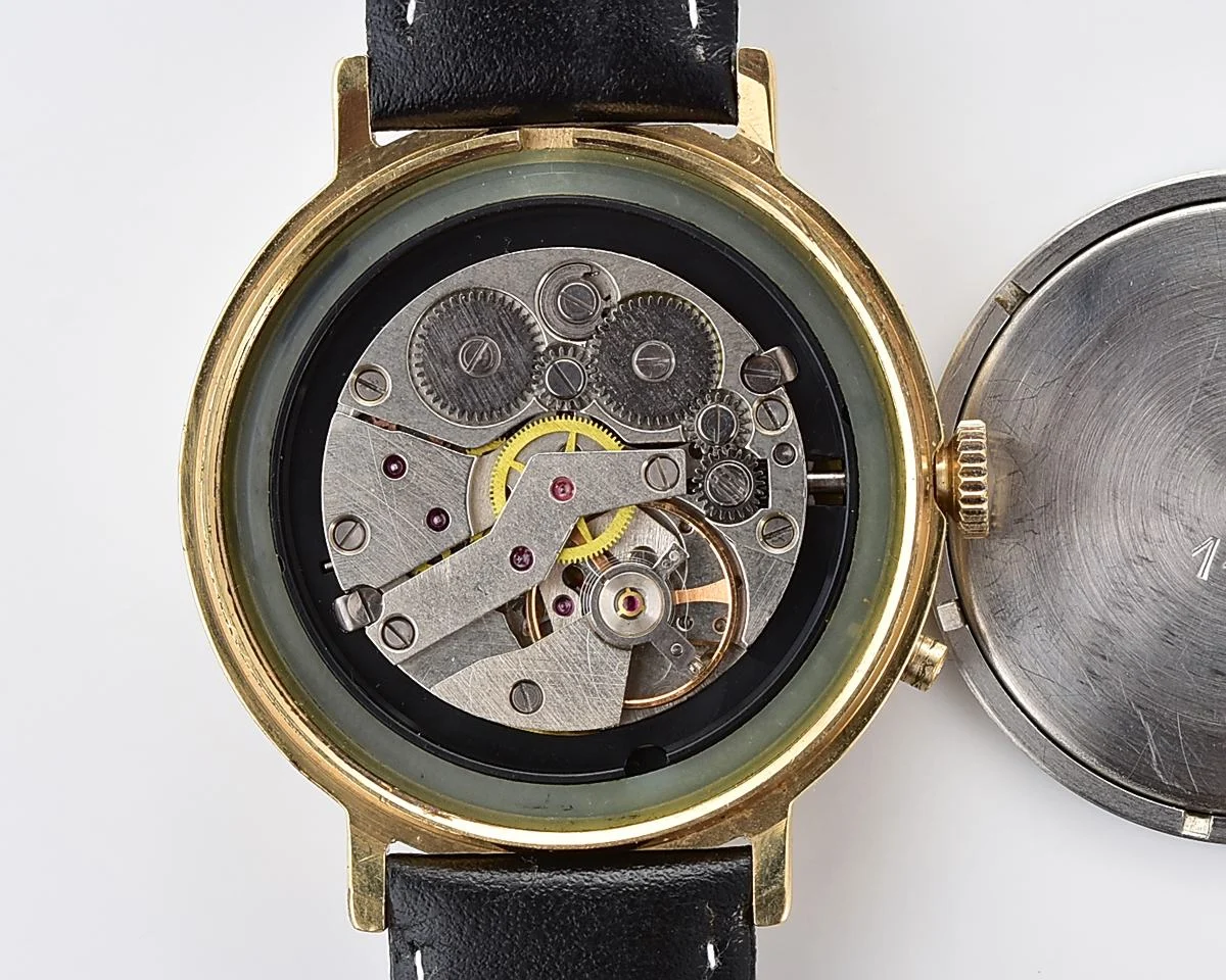 Excellent Slava Soviet gold-plated mechanical vintage watch