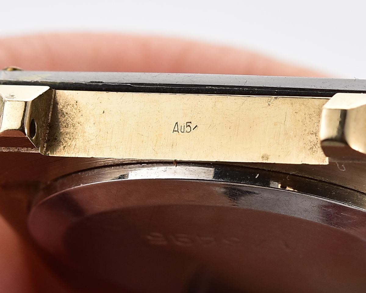 Automatic soviet SLAVA with quartz movement in unusual square body