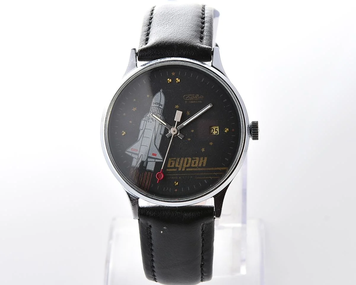 Slava Buran mechanical vintage watch – relic of Soviet space exploration era!