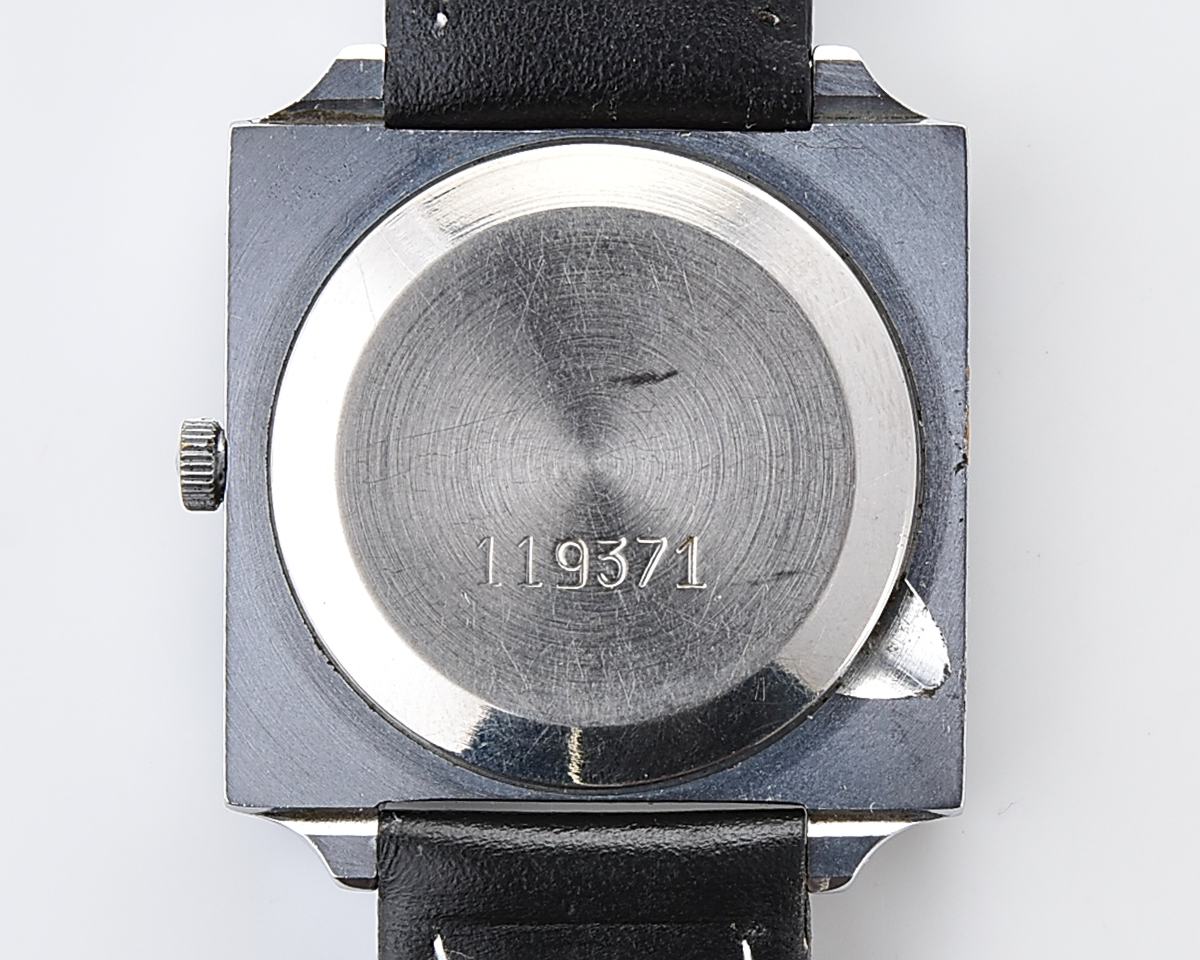 Automatic soviet SLAVA with quartz movement in unusual square body