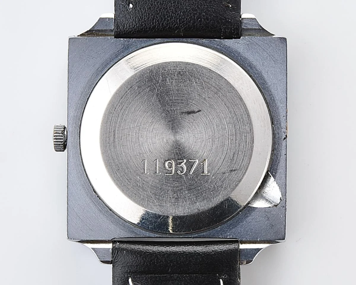 Soviet Slava with quartz movement in unusual square body
