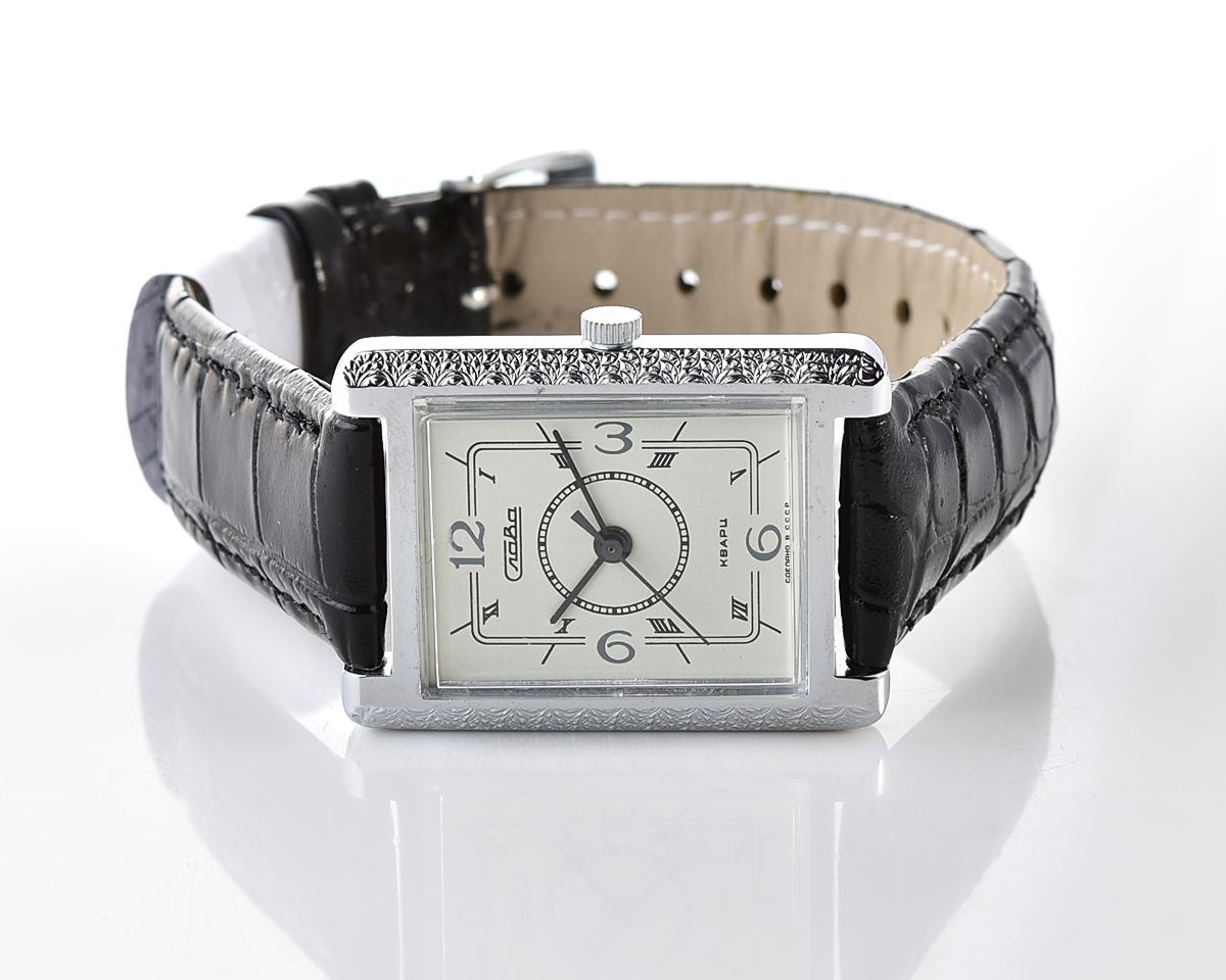 Vintage soviet SLAVA with automatic quartz movement - New Old Stock(NOS)!