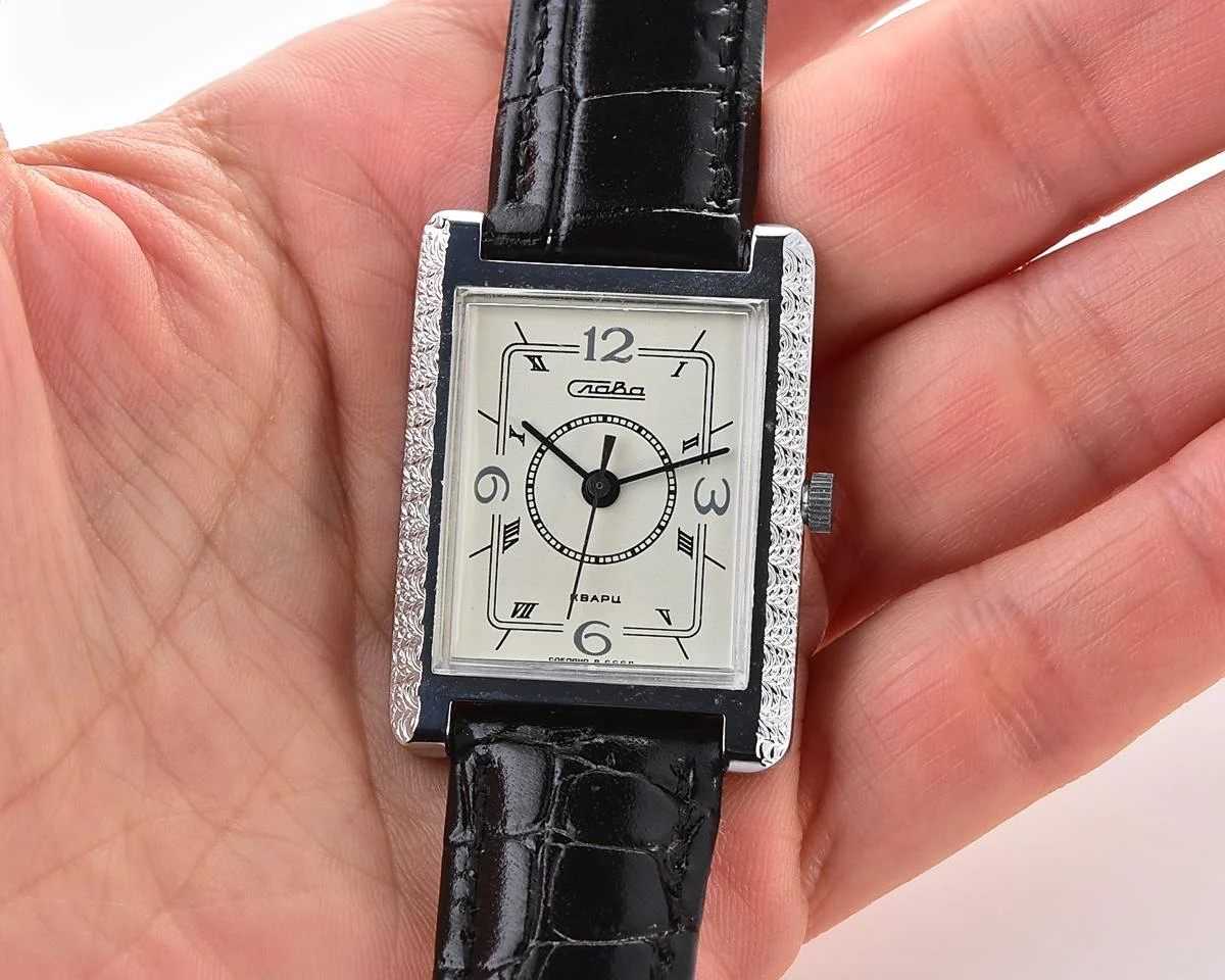 Vintage Soviet Slava with quartz movement - New Old Stock (NOS)!
