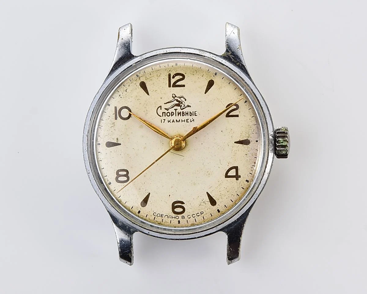 Vntage Soviet Sportivnie mechanical watch from the 1950s