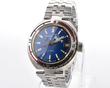 Vostok Amphibia Diver (Scuba Dude) wristwatch with a vintage stainless steel bracelet