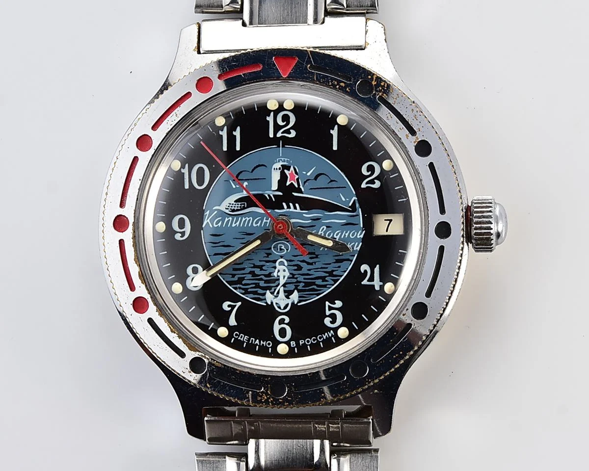 Vostok Amphibia with automatic self winding movement – Submarine captain!
