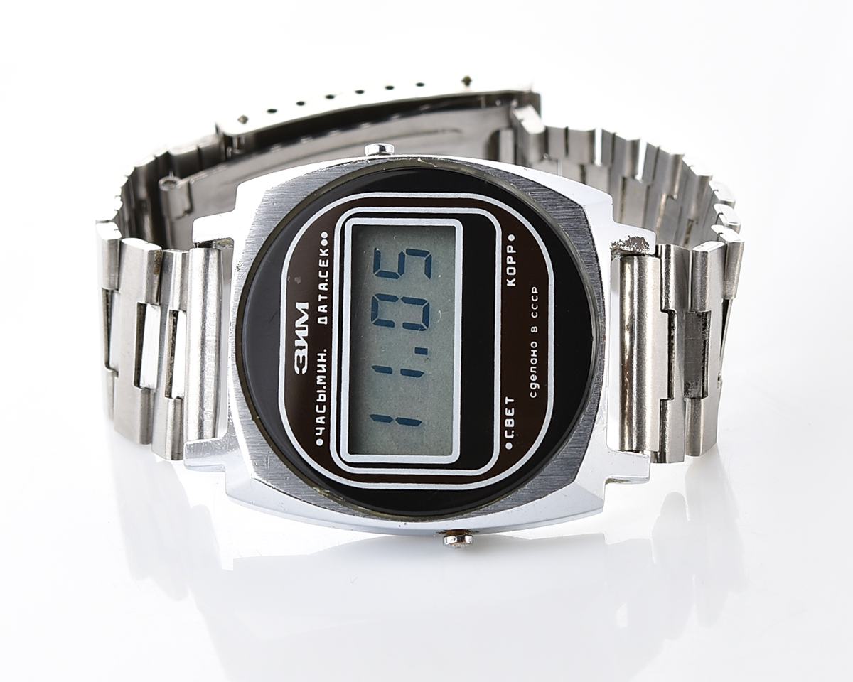 Vintage soviet ZiM digital electronic LCD wristwatch