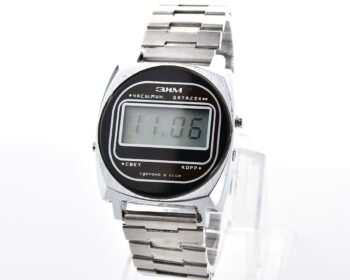 Vintage soviet ZiM digital electronic LCD wristwatch