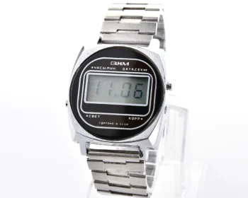 Vintage Soviet ZiM digital electronic LCD wristwatch