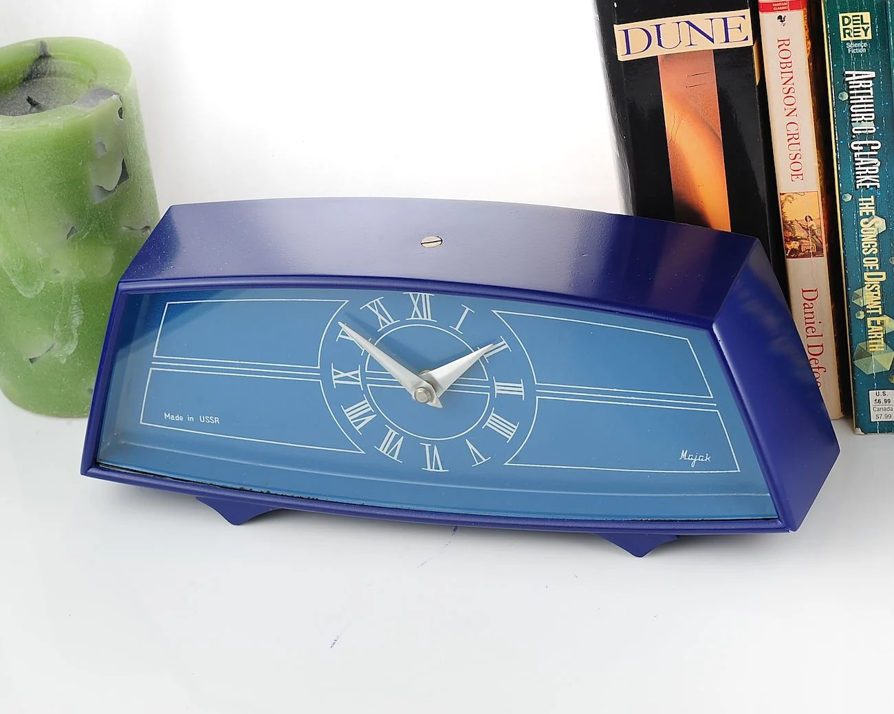Mayak vintage Soviet mechanical table clock