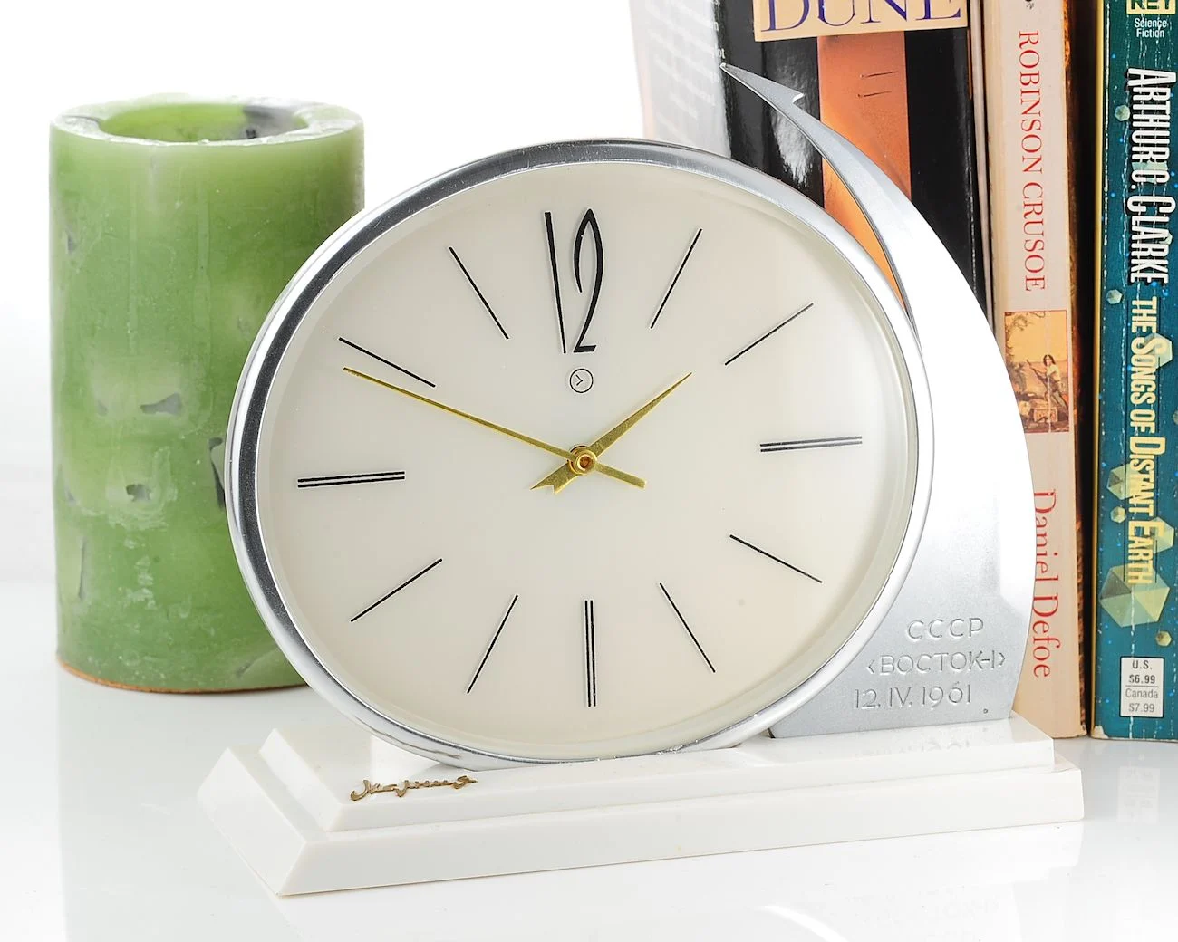 watch Molnija Vostok-1 table clock NOS 19261-SCS_1975