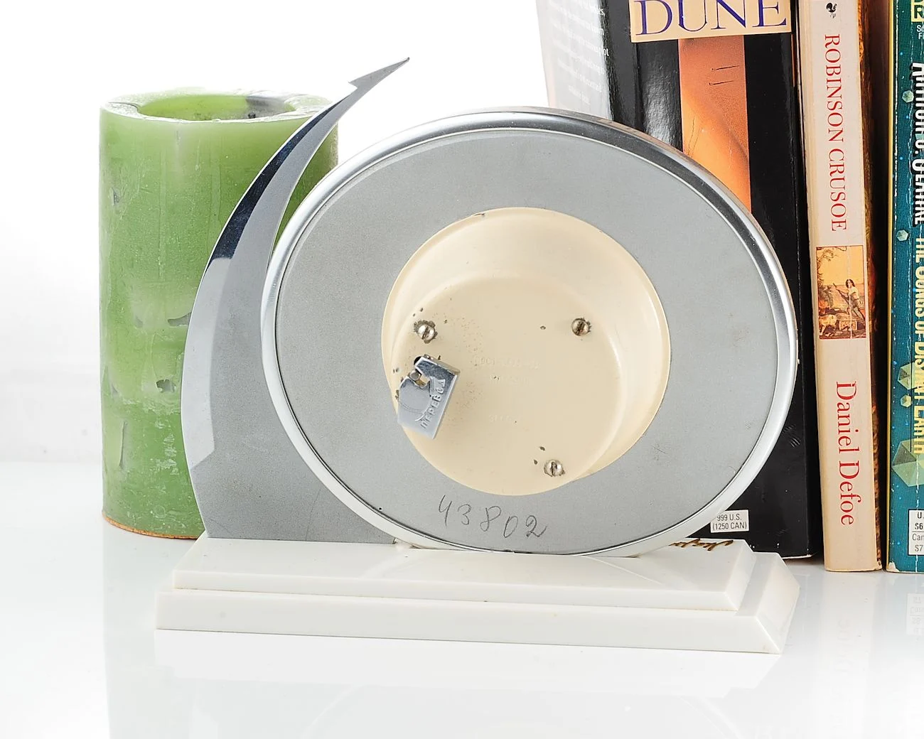 Molnija Vostok-1 space flight commemoration table clock, from January 1966 - with box &passport!
