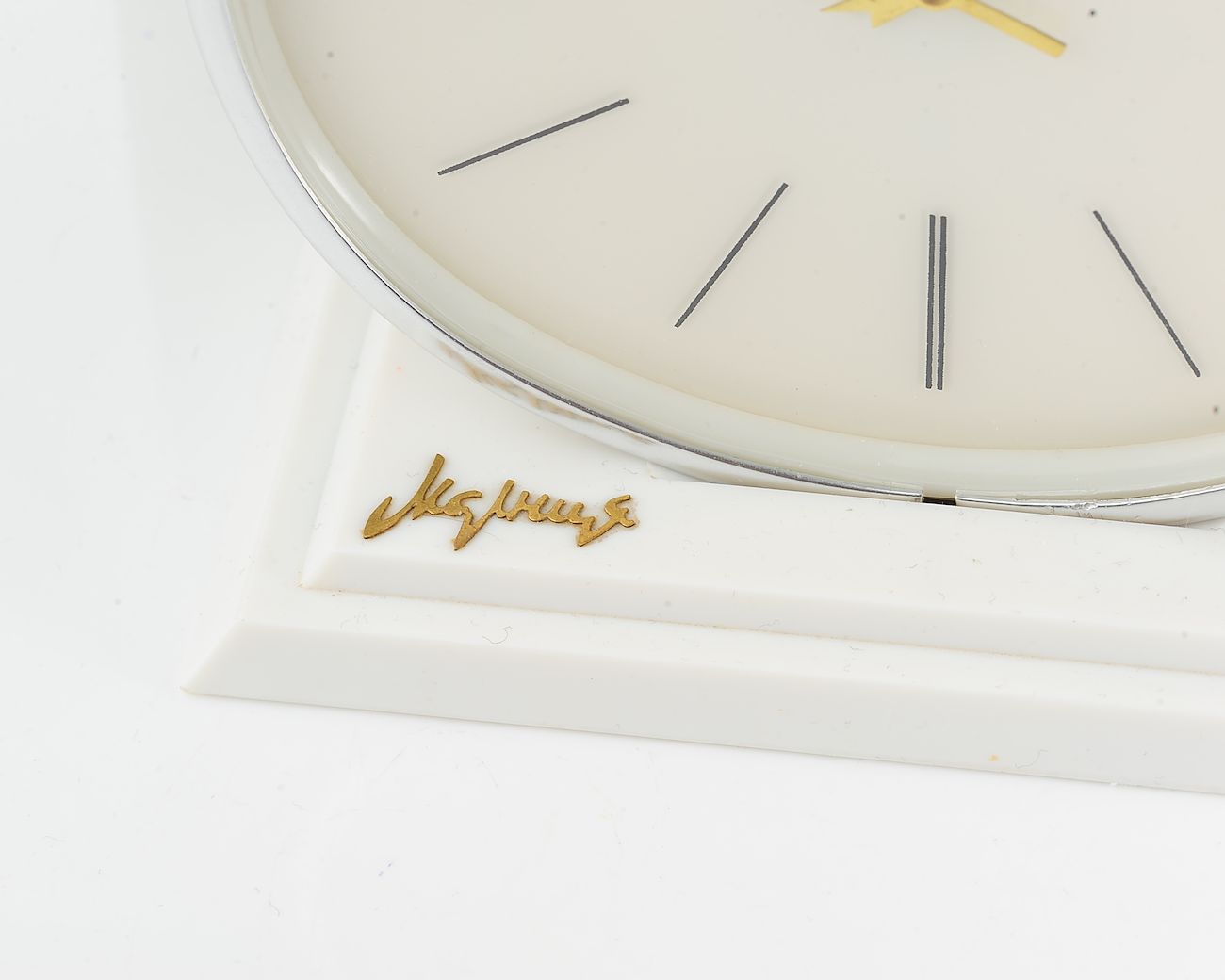 Molnija Vostok-1 space flight commemoration table clock, from January 1966 - with box &passport!