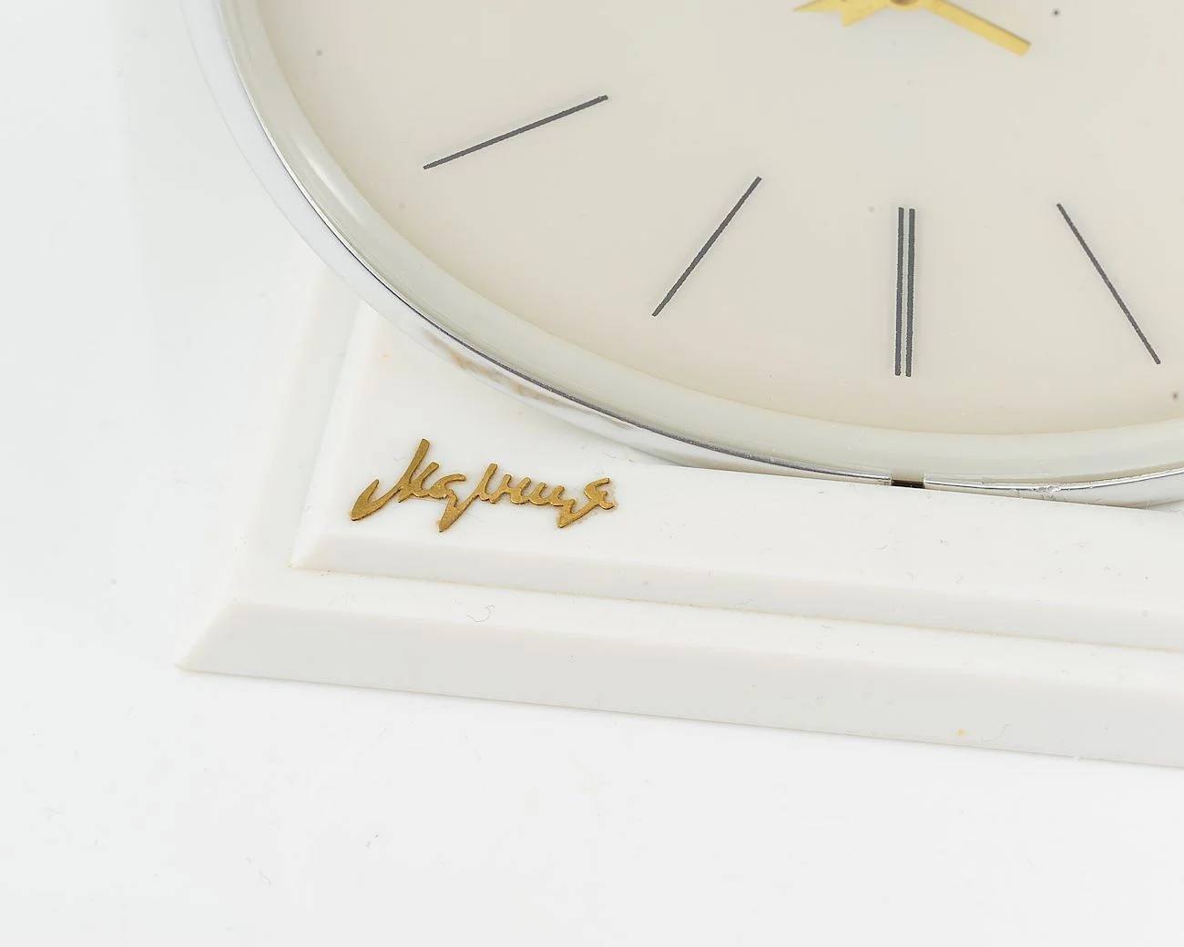 Molnija Vostok-1 space flight commemoration table clock, from January 1966 - with box &passport!