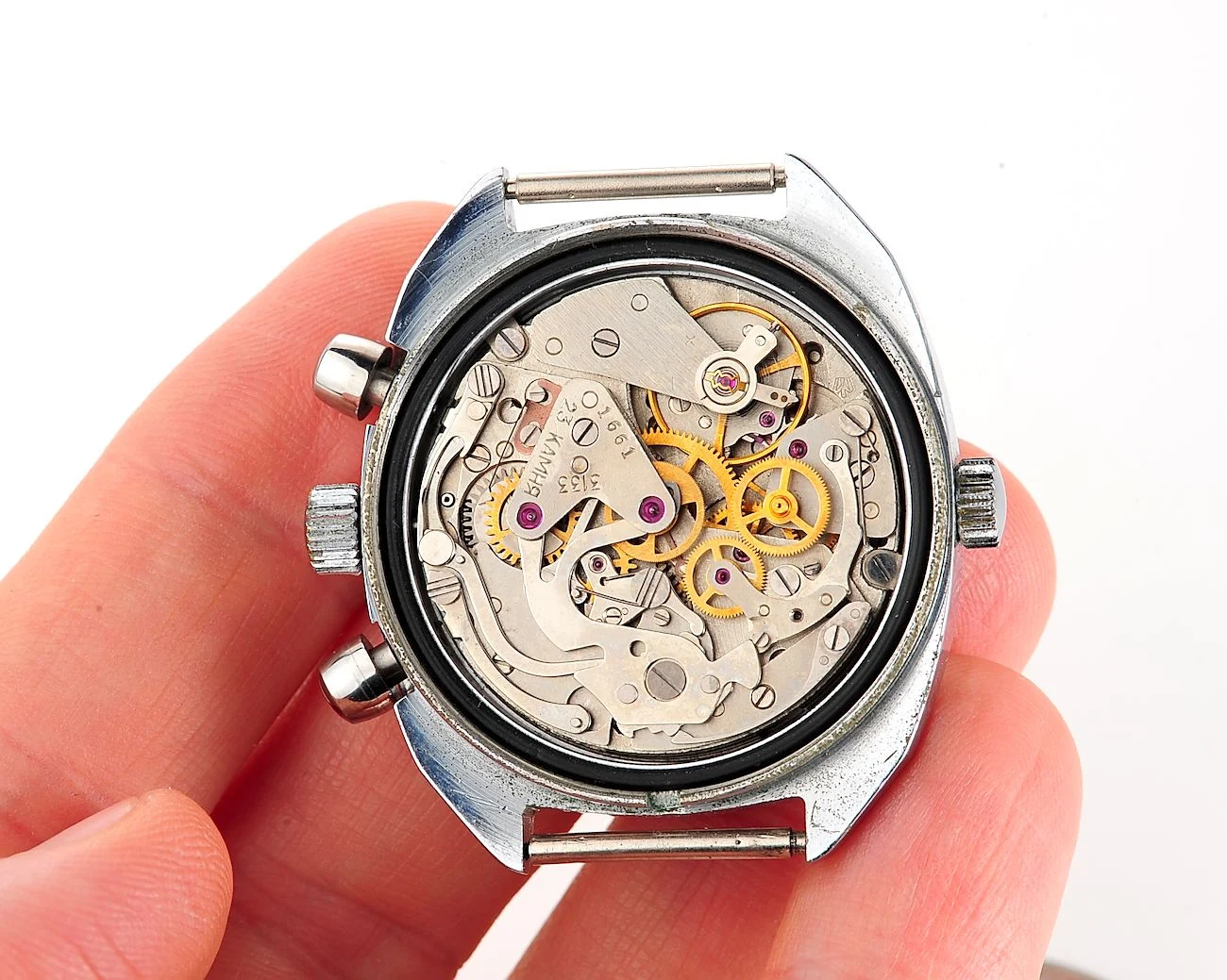 Poljot Chronograph 3133, Cyrillic Полет dial!