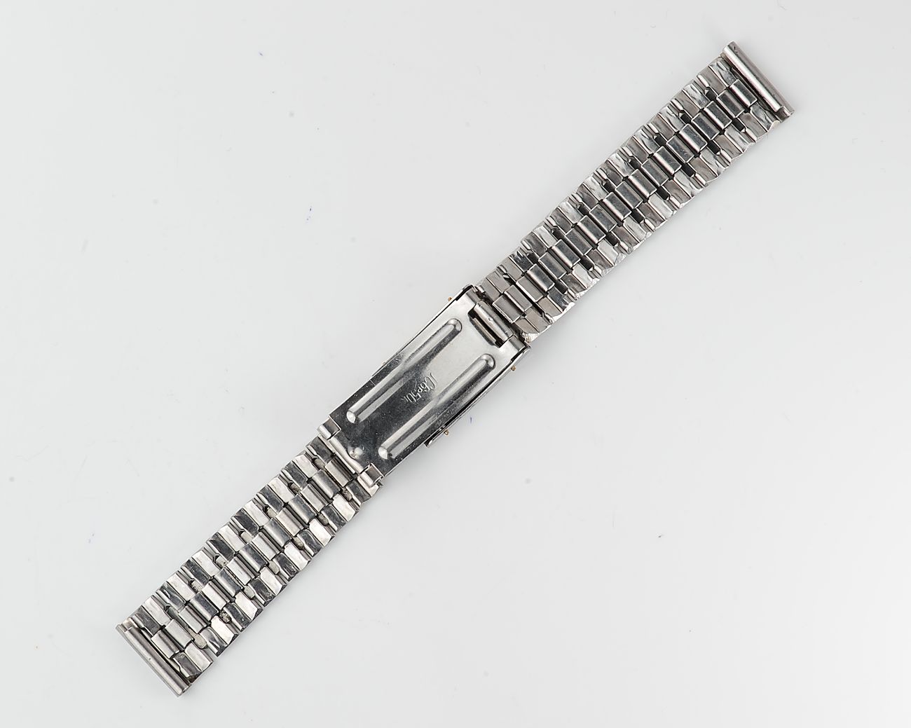 Vintage soviet stainless steel 18mm watch bracelet with Leningrad buckle