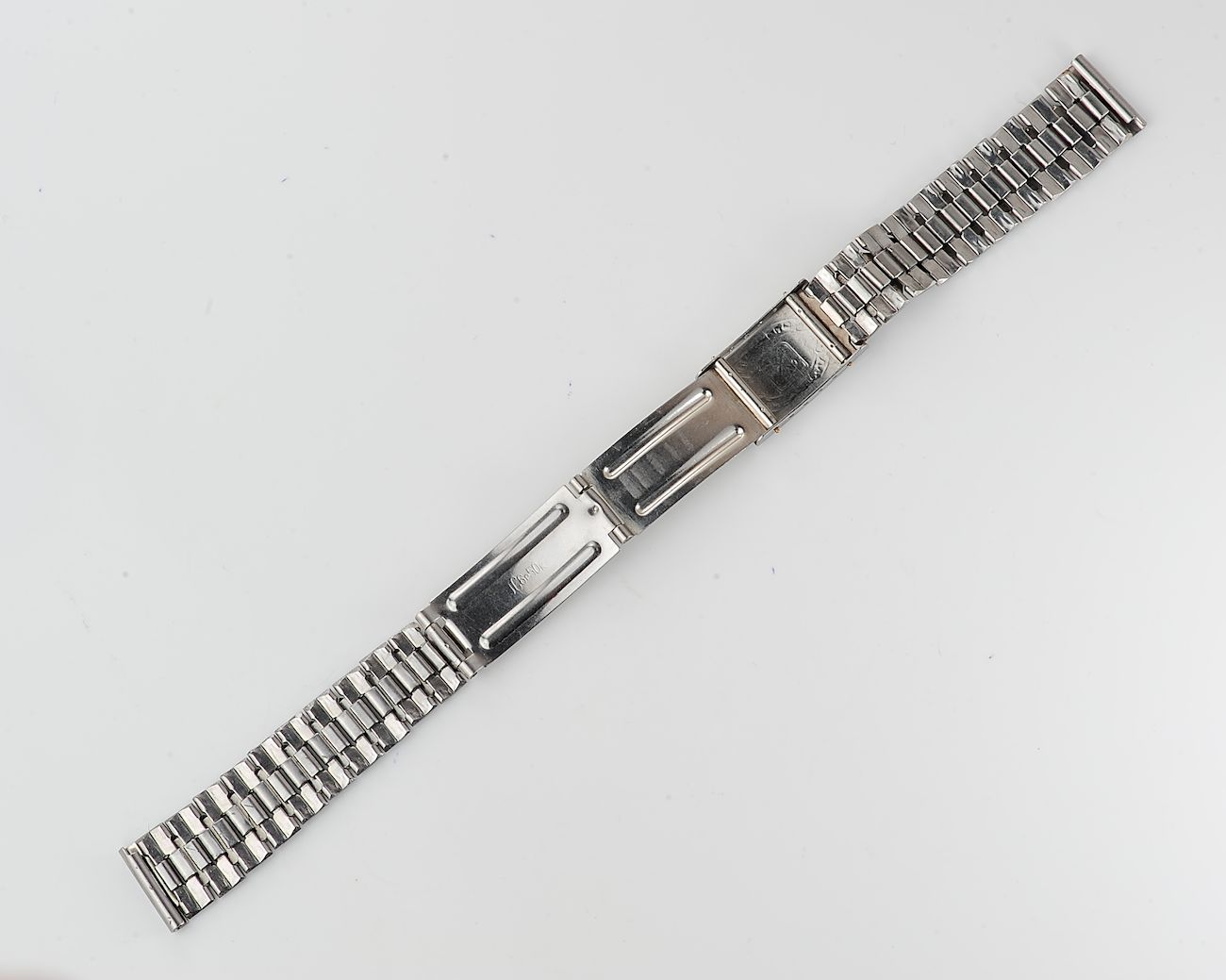 Vintage soviet stainless steel 18mm watch bracelet with Leningrad buckle