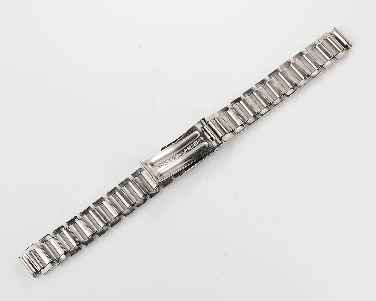 Vintage Soviet ornate stainless steel 14mm watch bracelet - like new!