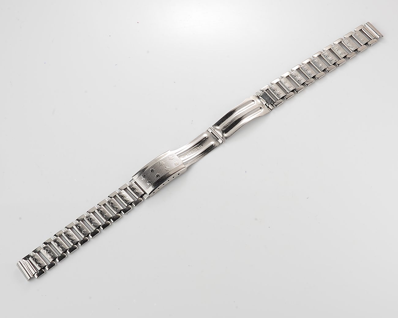 Vintage soviet ornate stainless steel 14mm watch bracelet - like new!