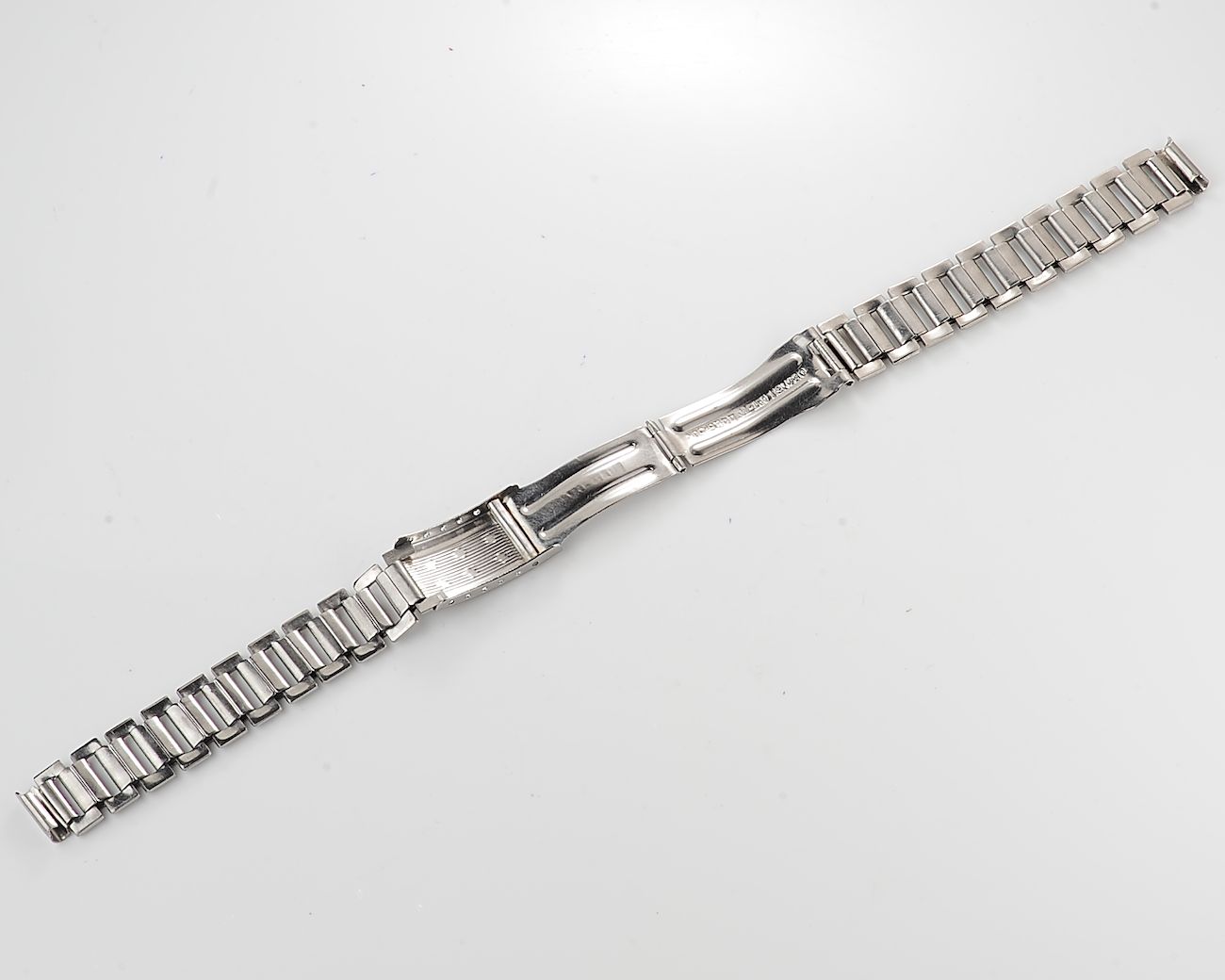 Vintage soviet ornate stainless steel 14mm watch bracelet - like new!