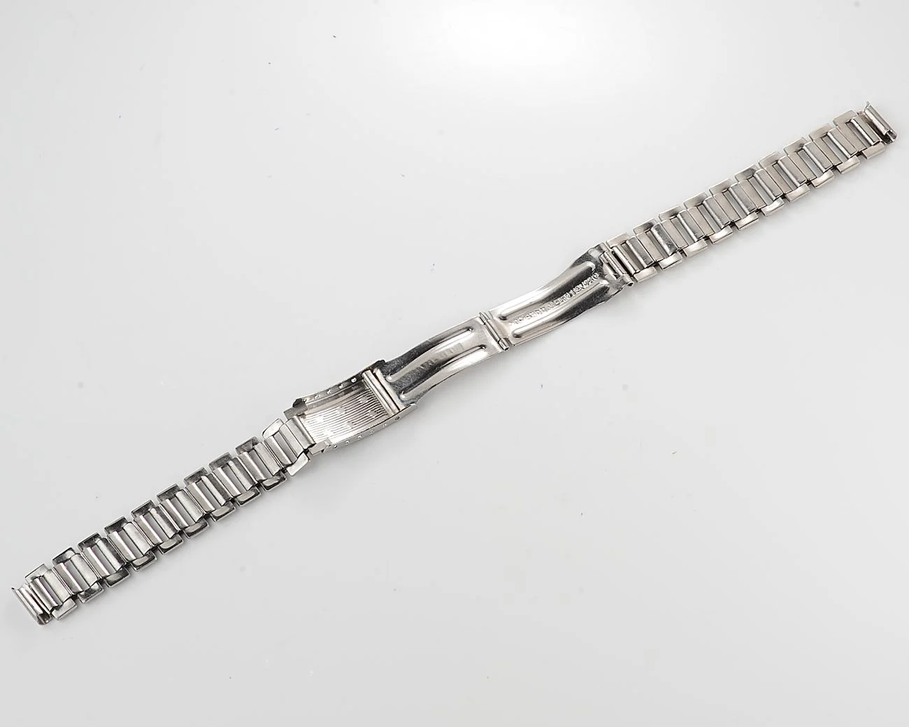 Vintage Soviet ornate stainless steel 14mm watch bracelet - like new!