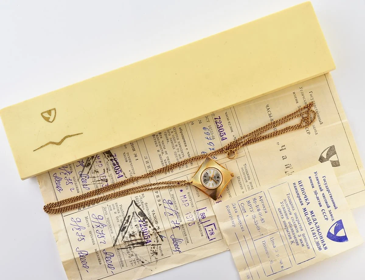 TIME CAPSULE: Chaika vintage Soviet mechanical watch-pendant for ladies