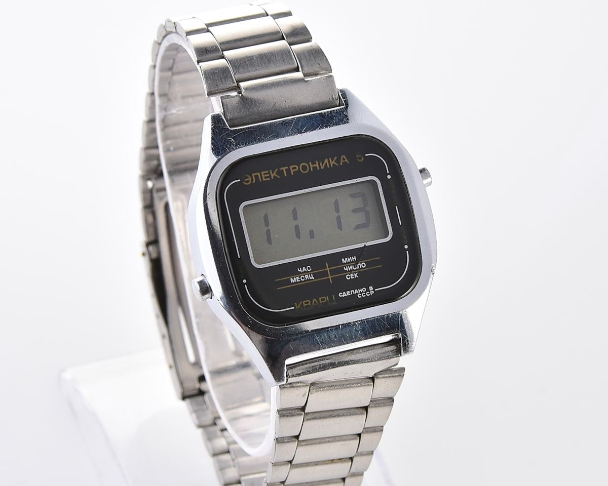 Vintage USSR digital watch Electronika 5