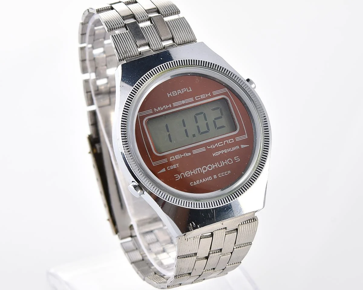 Vintage USSR digital watch Electronika 5