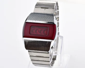 First Red LED Digital Vintage USSR Wristwatch Electronika E-1 Pulsar!