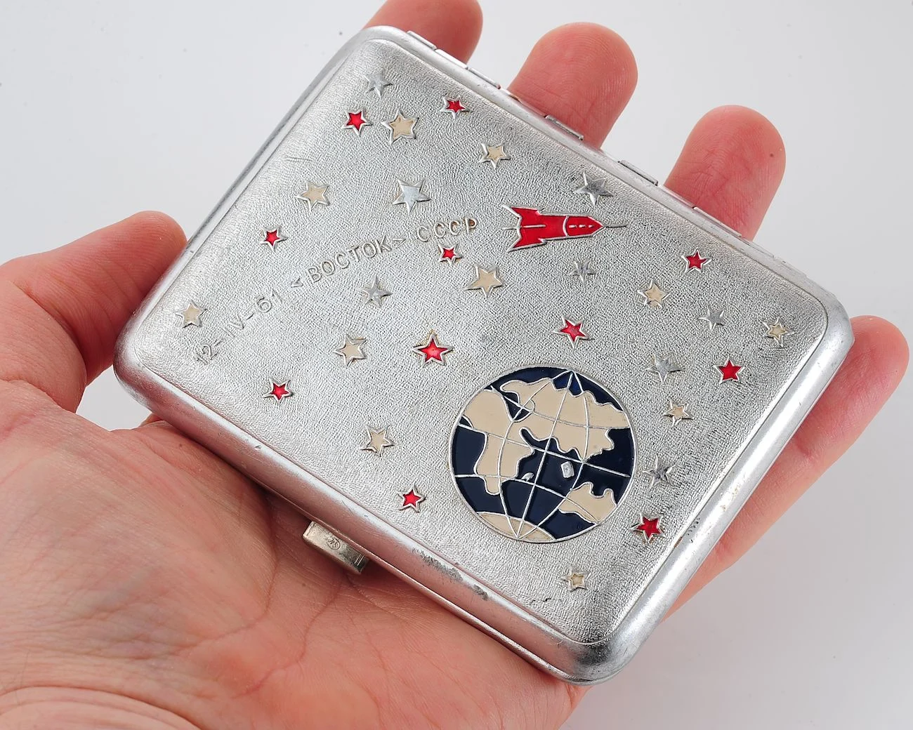GIFTSHOP cigar case 12-IV-61 Vostok CCCP 19563_SCS_2250