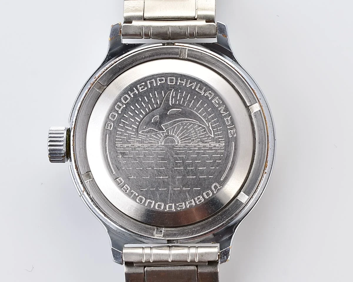 Vostok Amphibia with self-winding mechanical movement feat. Admiral Kuznetsov aircraft carrier