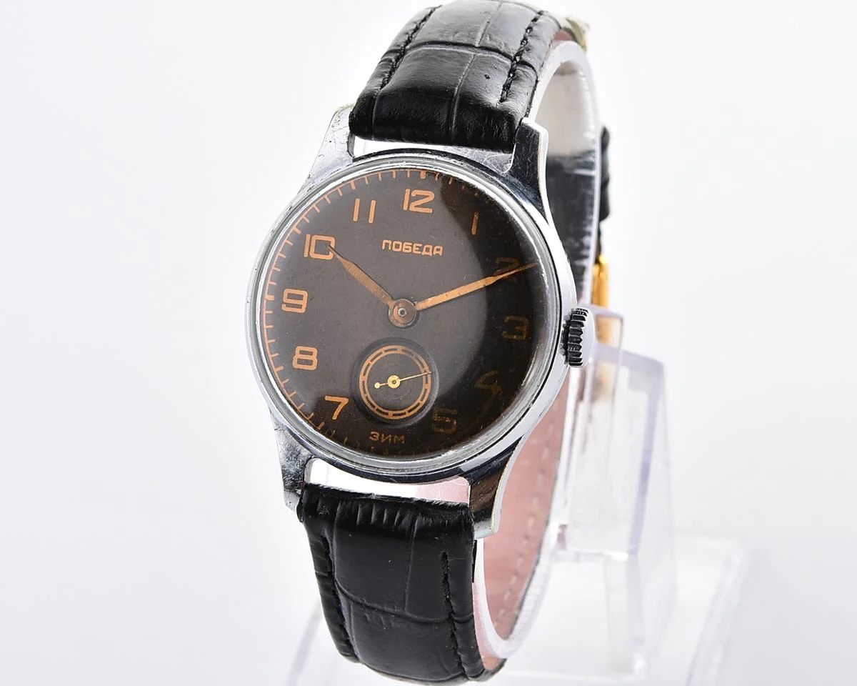 Vintage Soviet mechanical watch Pobeda, ZiM factory, the 4th quarter of 1957
