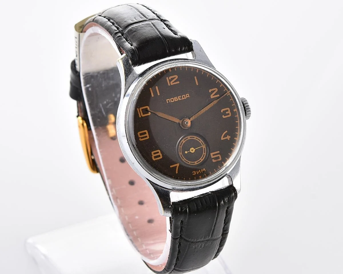 Vintage Soviet mechanical watch Pobeda, ZiM factory, the 4th quarter of 1957