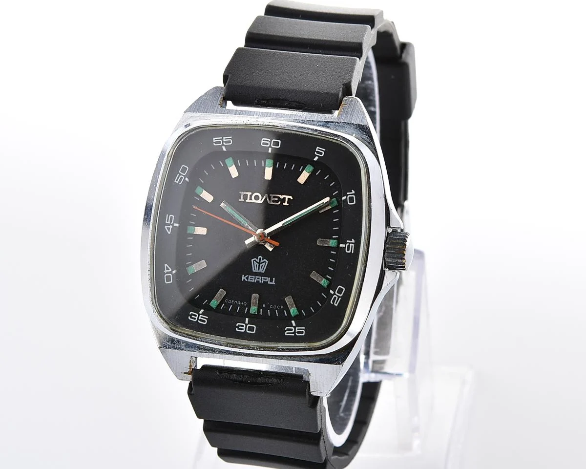 Large soviet POLJOT watch with quartz movement