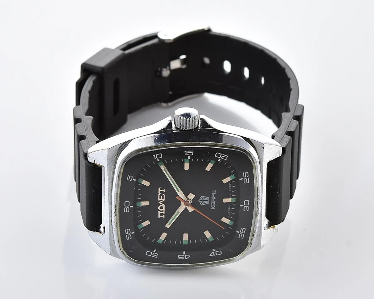 Large soviet POLJOT watch with quartz movement