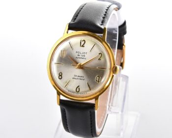 Beautiful automatic vintage gold-plated watch POLJOT DE LUXE!
