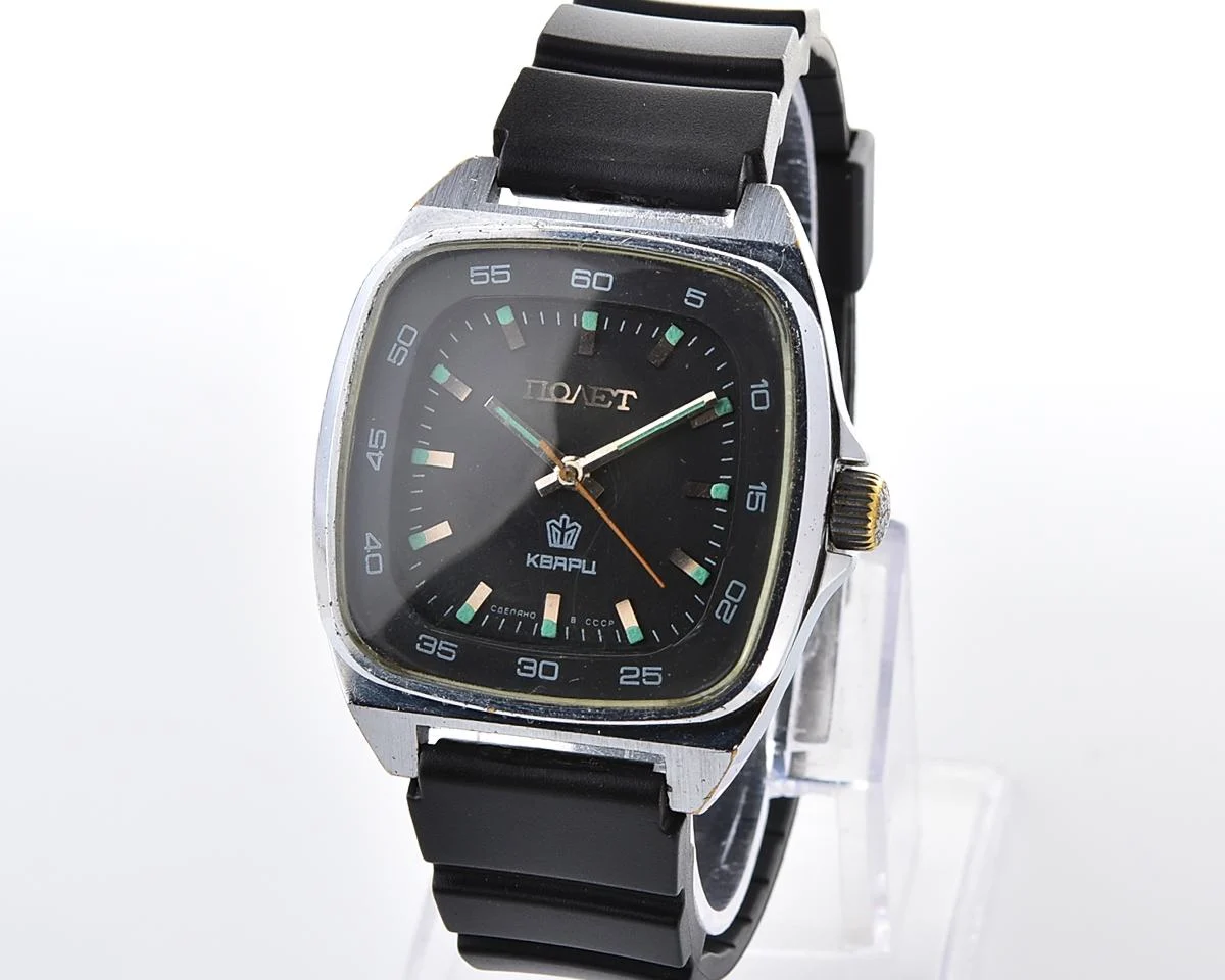 Large soviet POLJOT watch with automatic quartz movement
