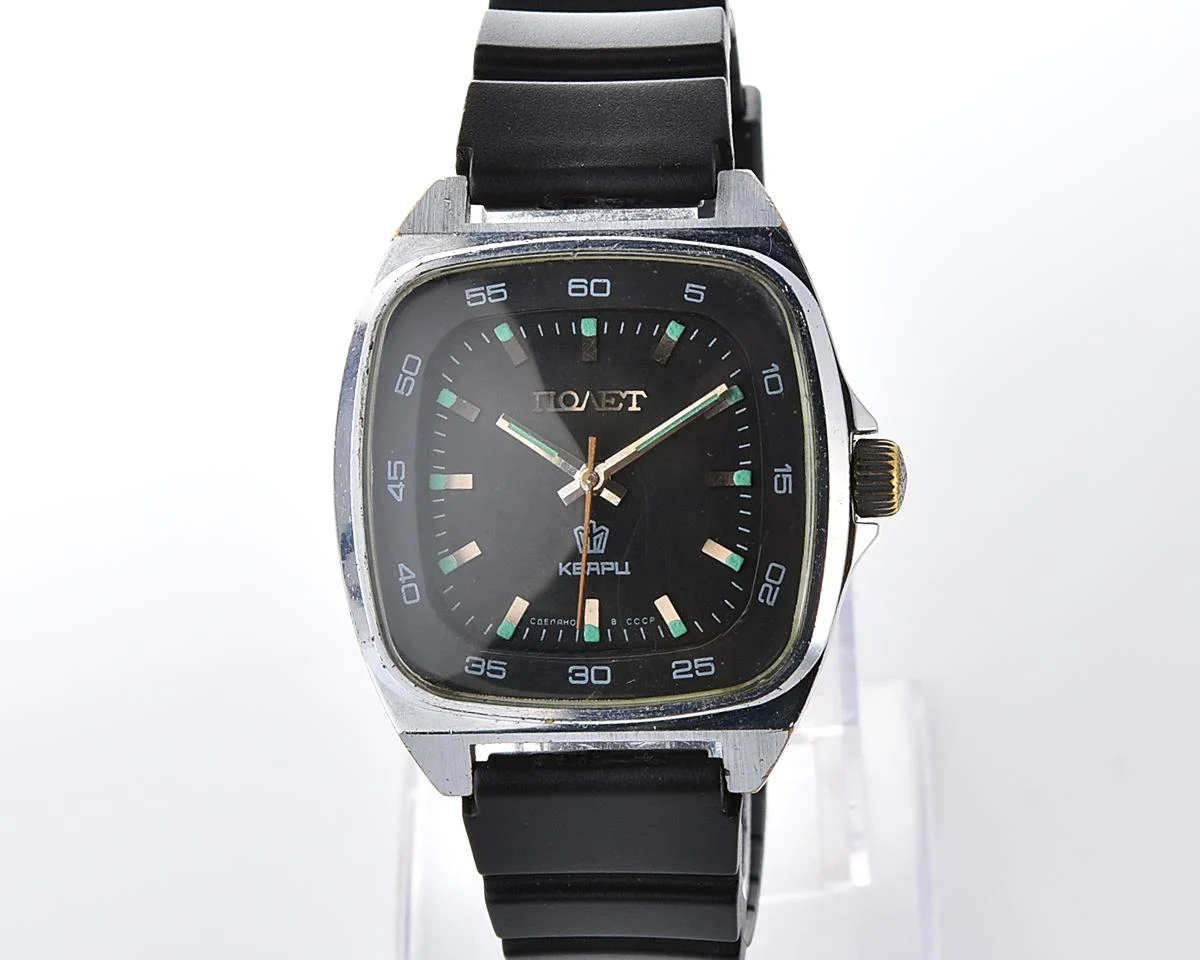 Large soviet POLJOT watch with automatic quartz movement