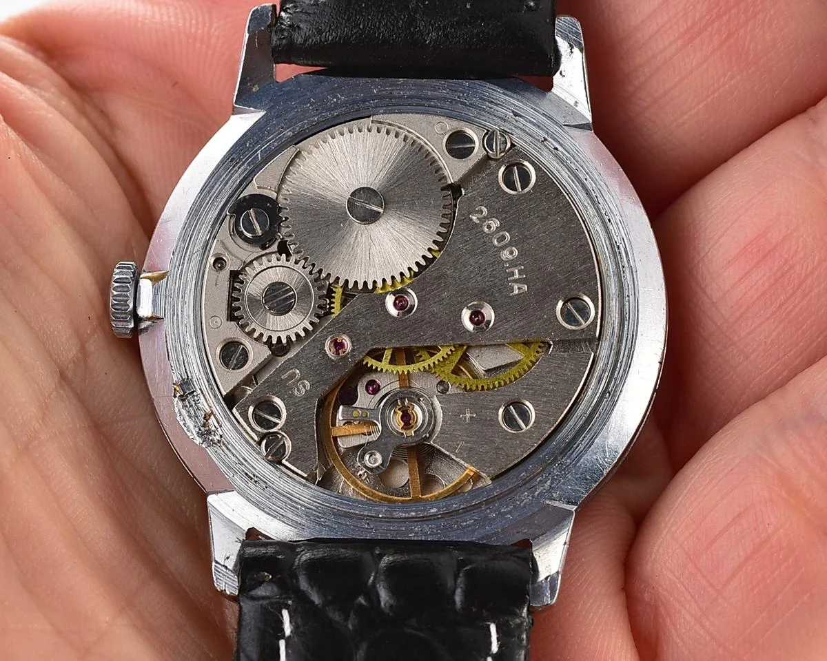 Soviet Raketa elegant vintage mechanical wristwatch